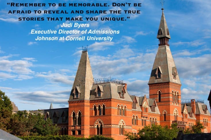 Cornell advice for MBA applicants