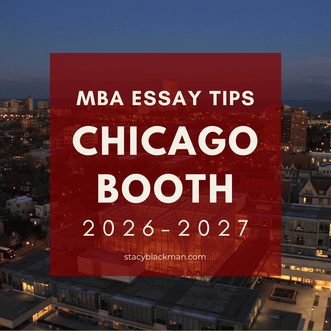 Aerial dusk view of Chicago Booth's campus for the 2026-2027 Booth MBA essay tips.