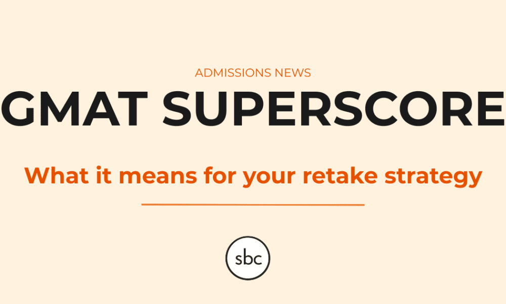 GMAT Superscore announcement for MBA applicants from GMAC.
