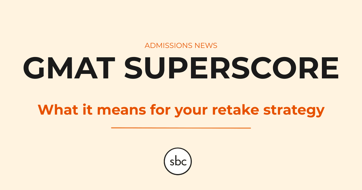 GMAT Superscore announcement for MBA applicants from GMAC.
