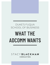 Duke Fuqua: What the Adcomm Wants